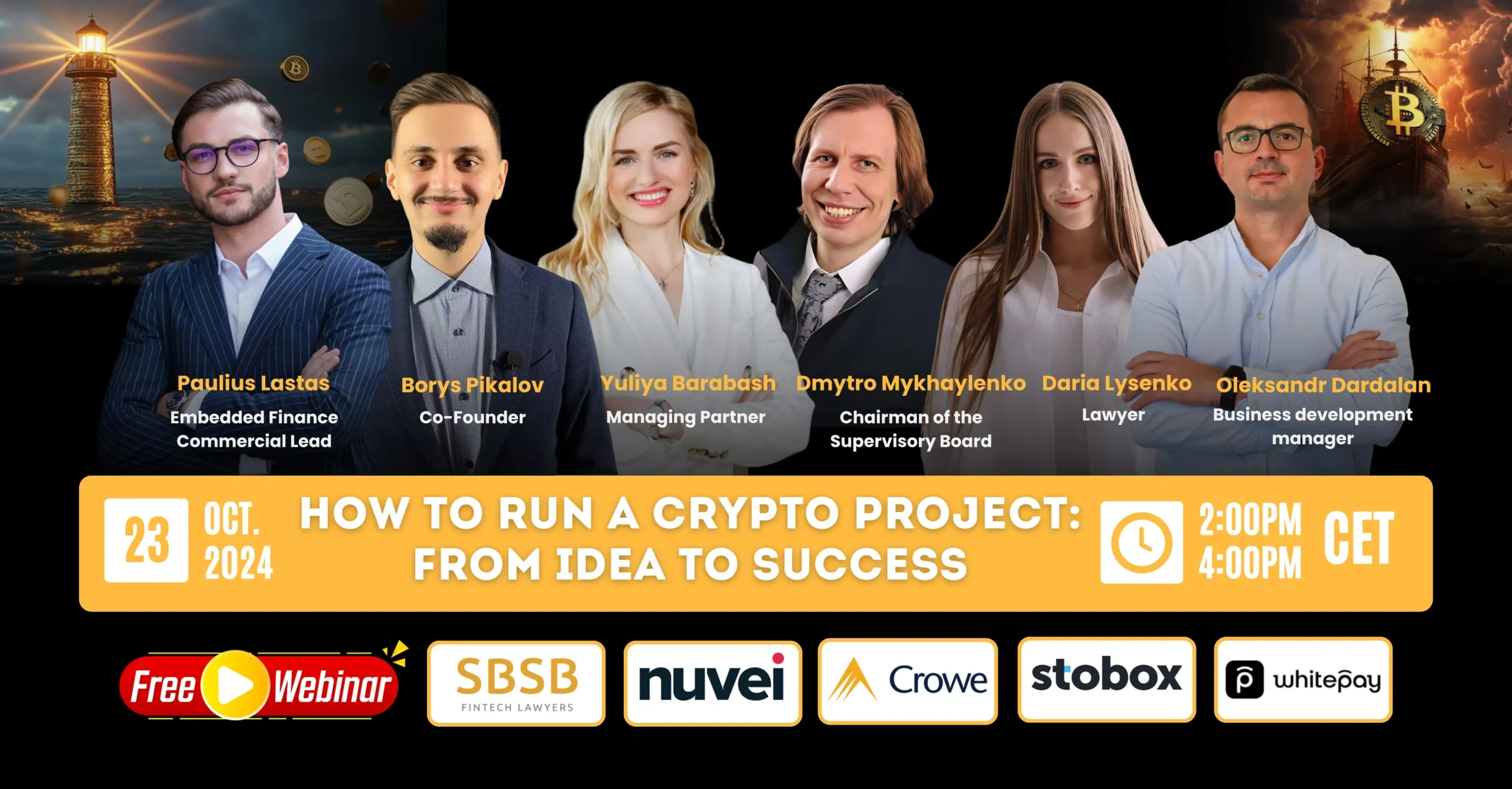 FREE WEBINAR] 🏆 «How To Run A Crypto Project: From Idea To Success» -  Global Law Experts