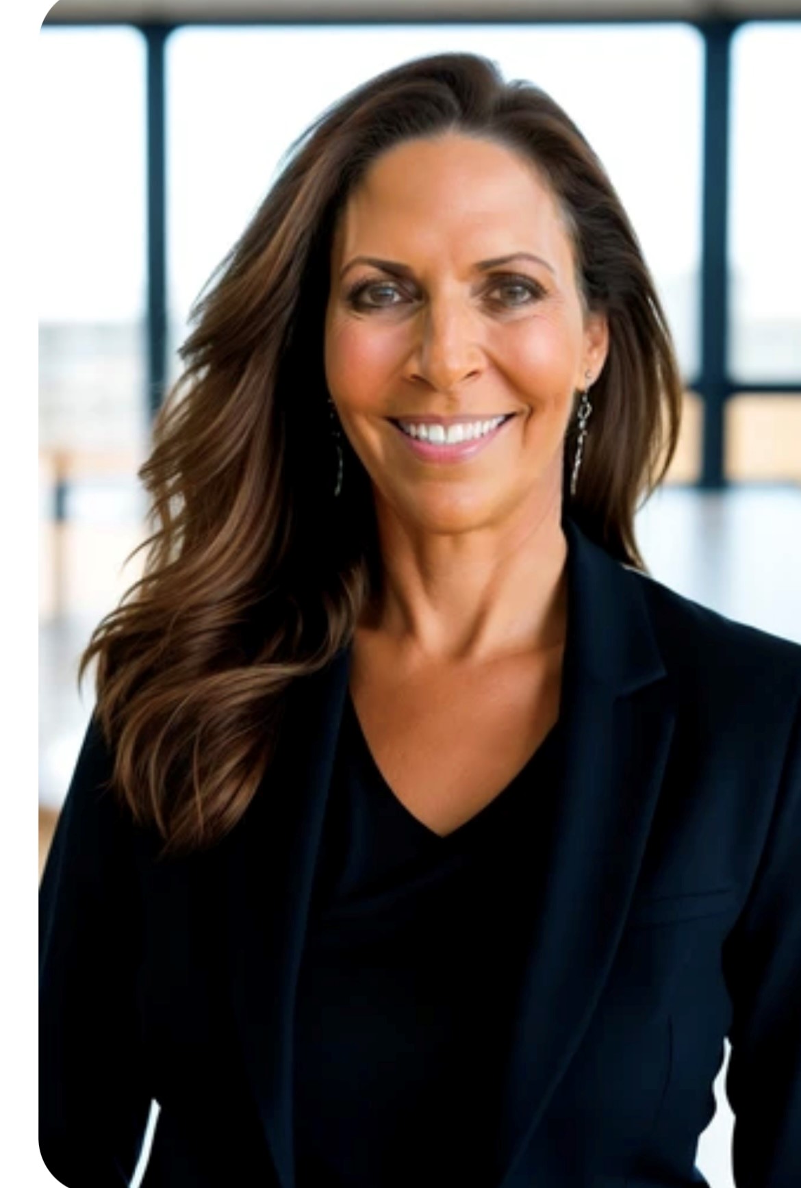 woman smiling at the camera