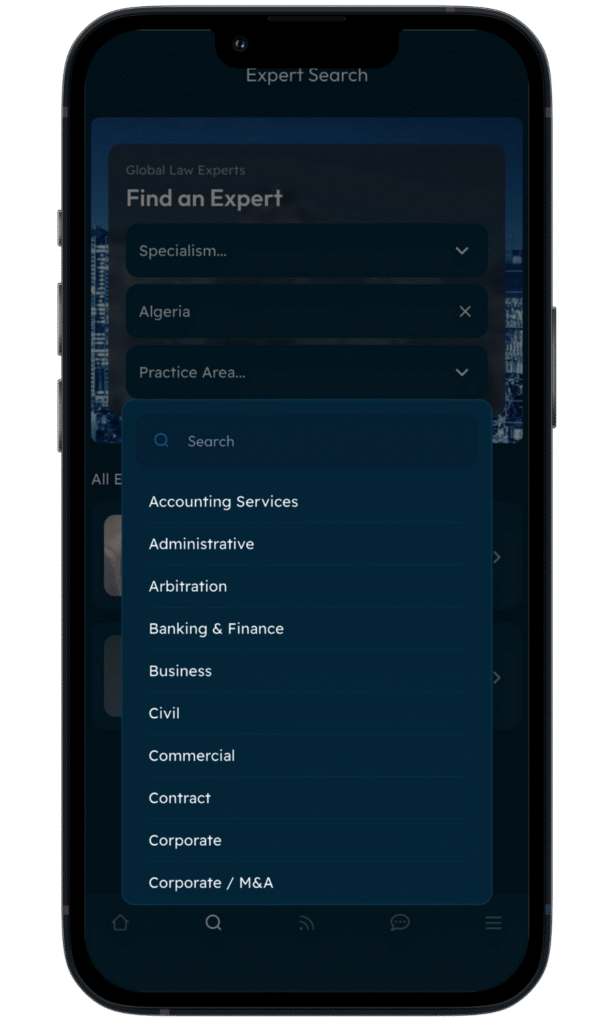 App Features - App 16 - Global Law Experts