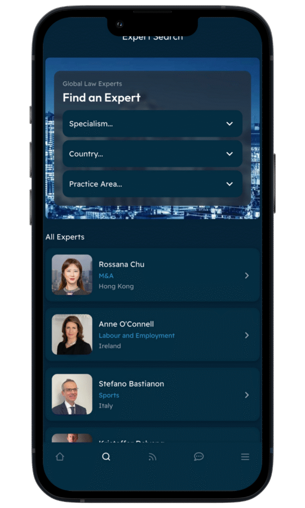 App Features - App 24 - Global Law Experts