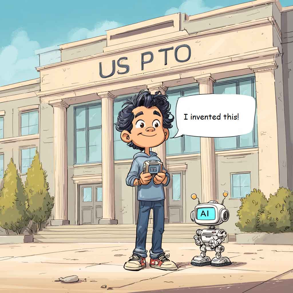 New USPTO Guidance on Inventorship Creates Uncertainty About Using AI - Cartoon
