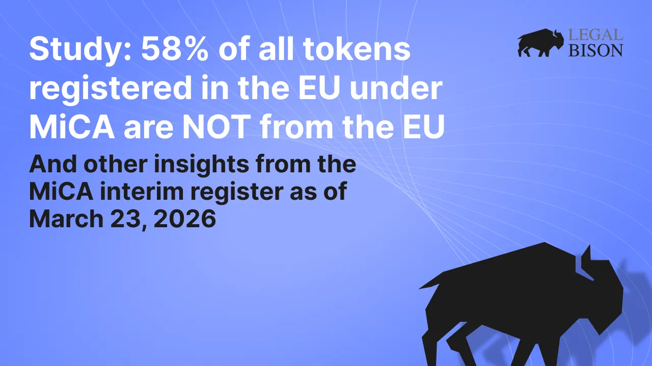 Study highlights that 58% of EU-registered tokens under MiCA are not EU-based, with other insights included.