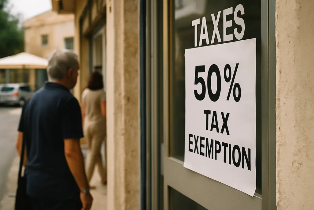 50% tax exemption cyprus