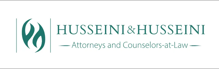 Husseini & Husseini logo depicting a legal firm specializing in attorney services and counseling.