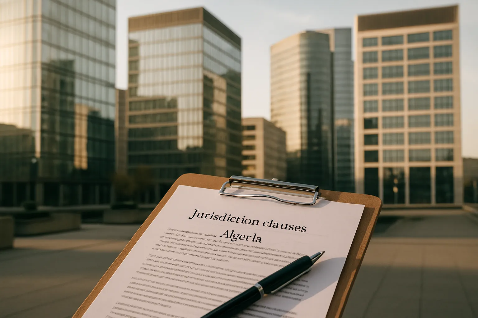 jurisdiction clauses algeria