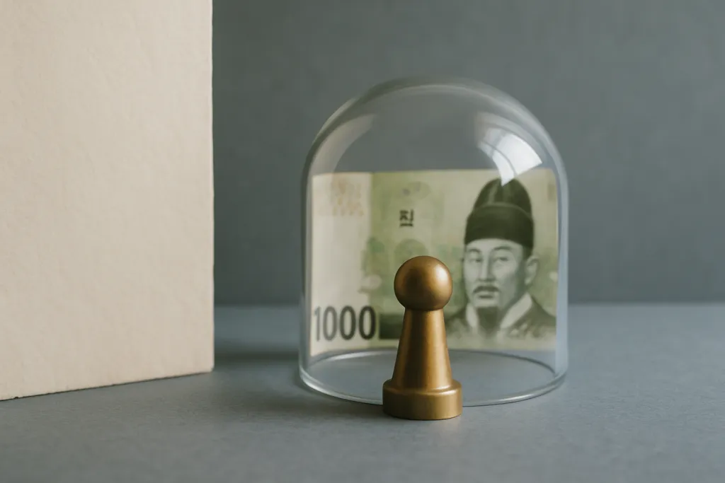 stop korean counterparty from moving assets