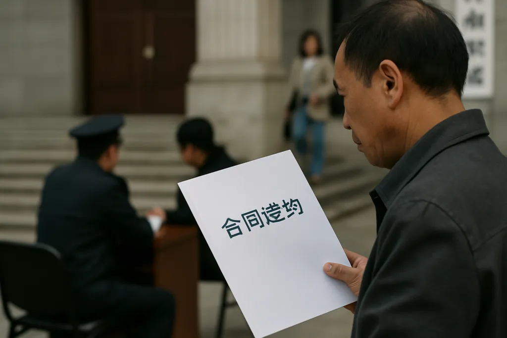 sue for breach of contract china
