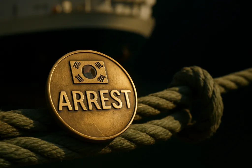 vessel arrest south korea