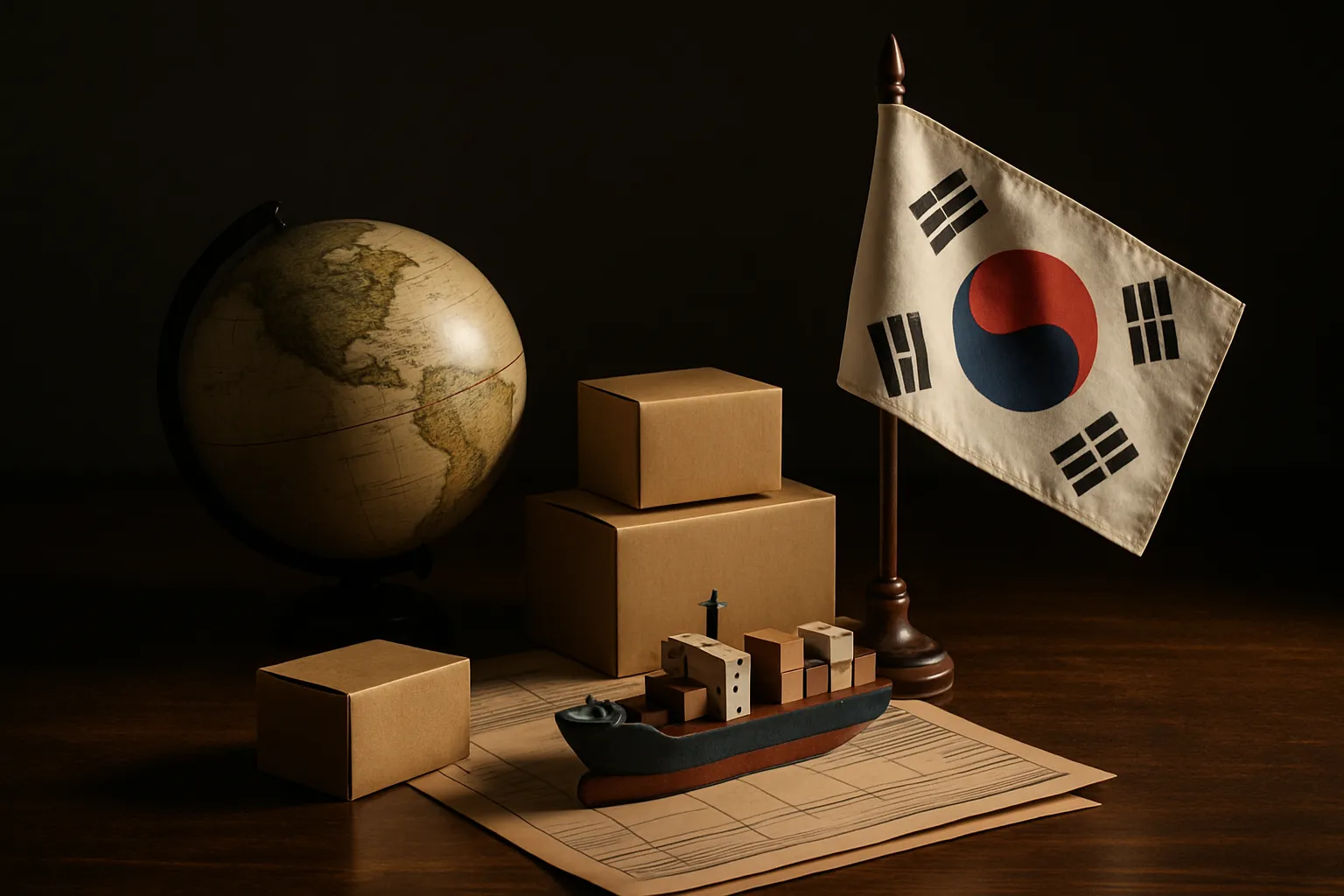 foreign shipping south korea