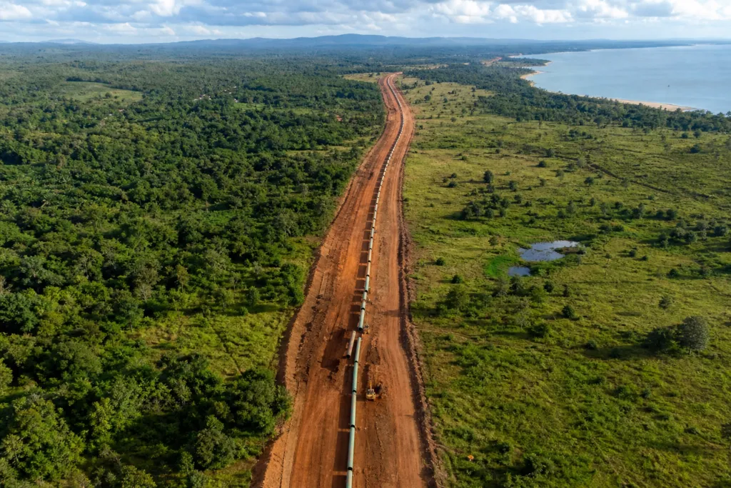 pipeline right of way uganda