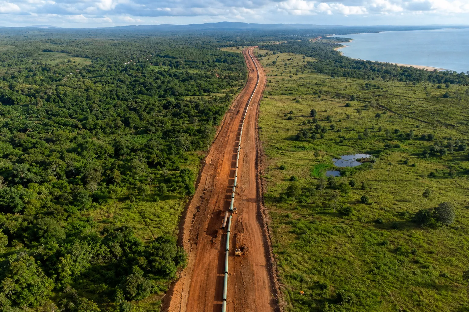 pipeline right of way uganda