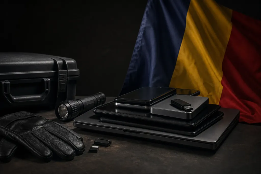 search and seizure electronic devices romania