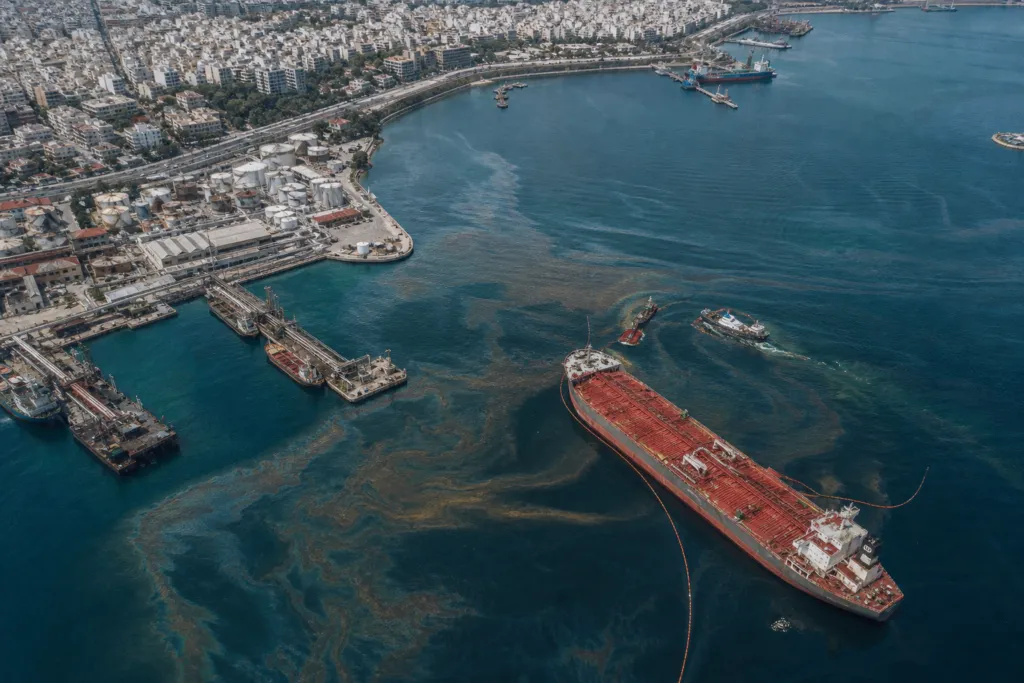 ship pollution greece