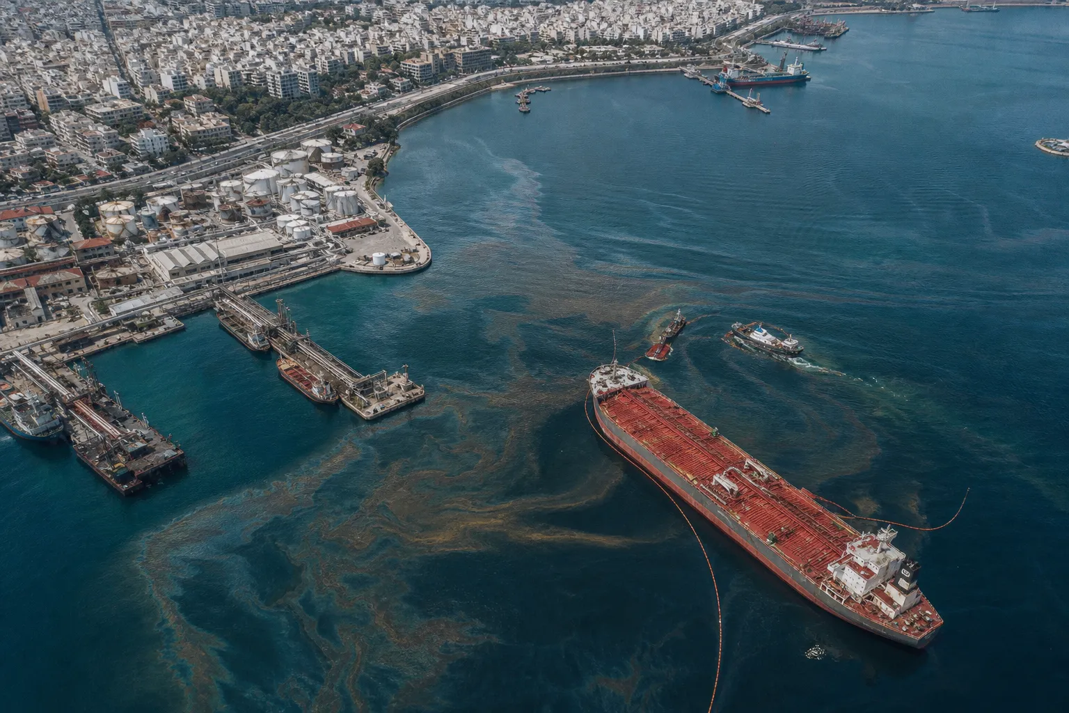 ship pollution greece